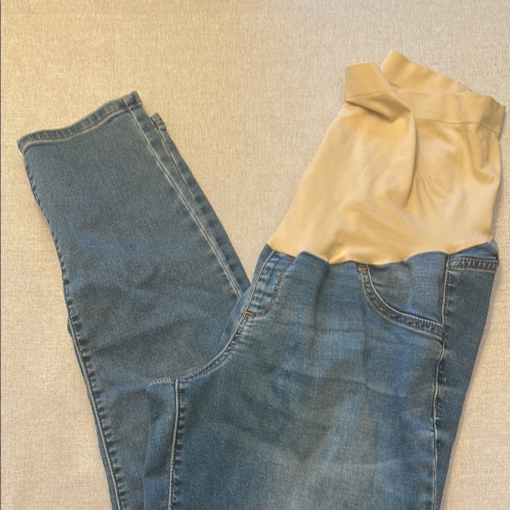 Blue Denim Maternity Jeans
